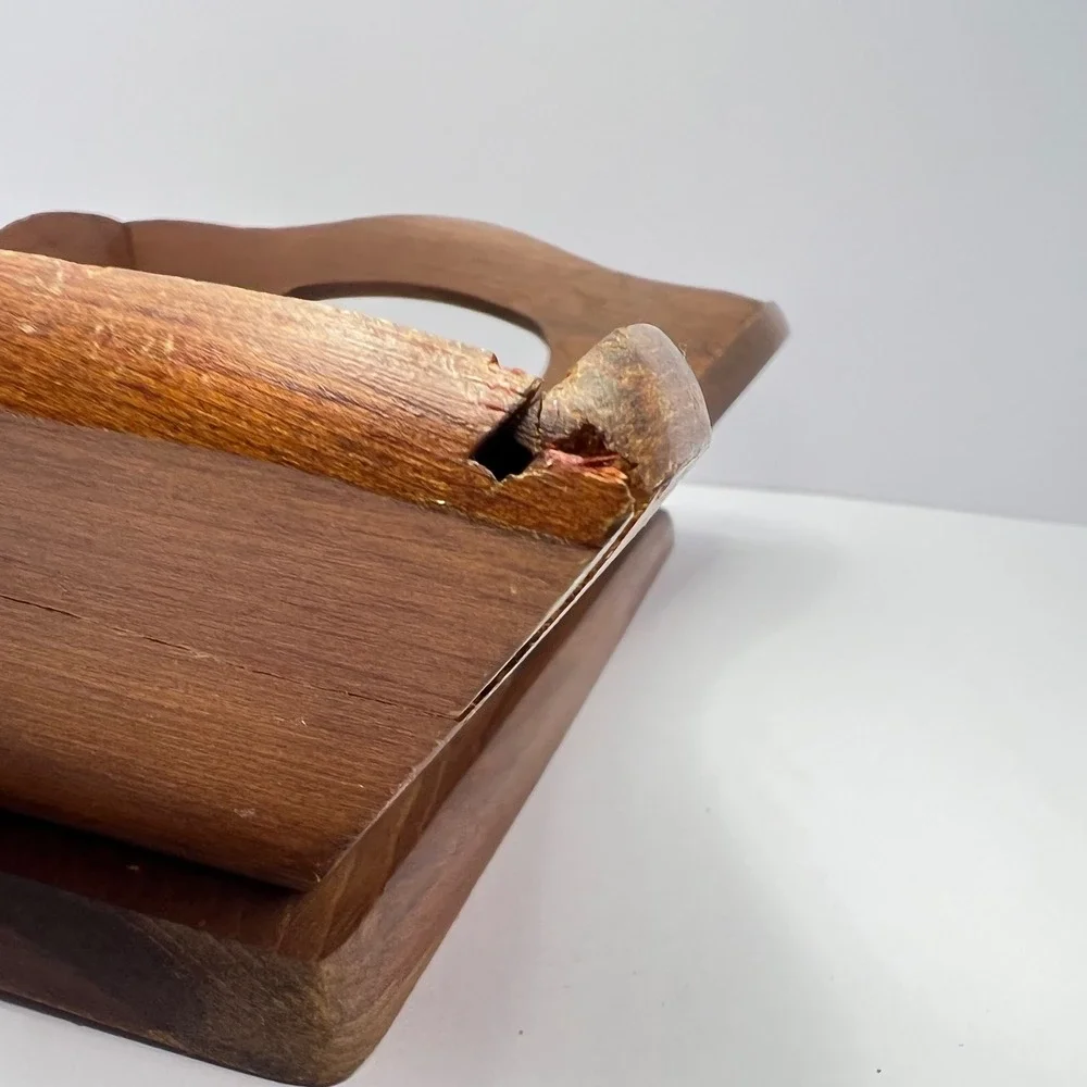 Handmade Wood Bread Tray 